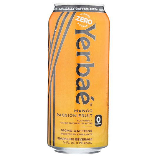 YERBAE: Mango Passion Fruit Sparkling Water, 16 oz