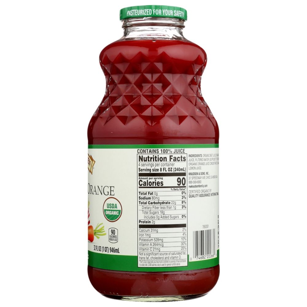 RW KNUDSEN FAMILY: Organic Beet Carrot Orange Juice, 32 fo