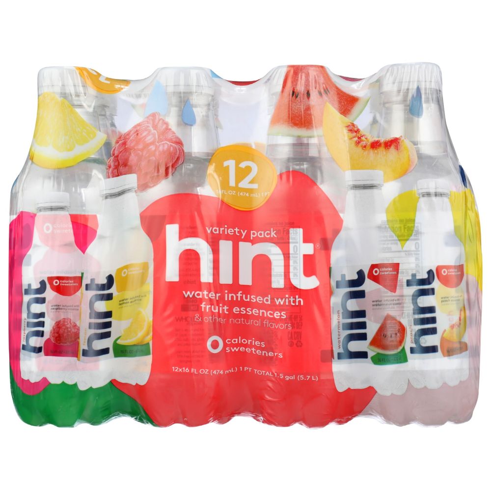 HINT: Water Infused Fruit Essences 12Pk, 192 fo