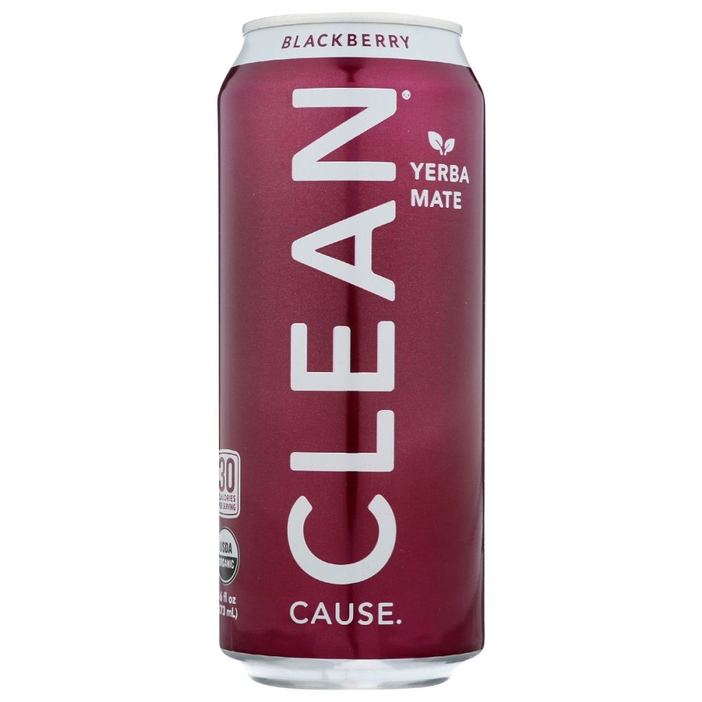 CLEAN CAUSE: Blackberry Sparkling Yerba Mate Tea, 16 fo