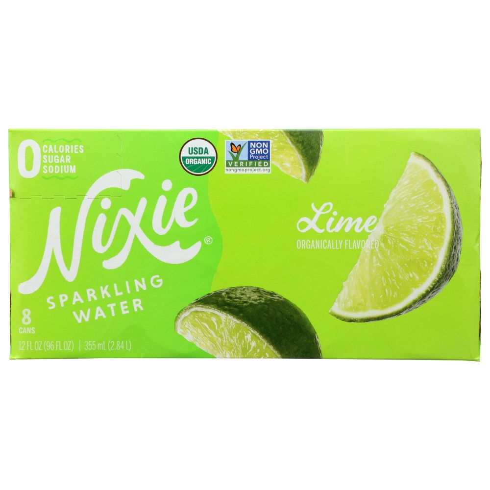 NIXIE: Water Sprk Lime 8Pk, 96 fo