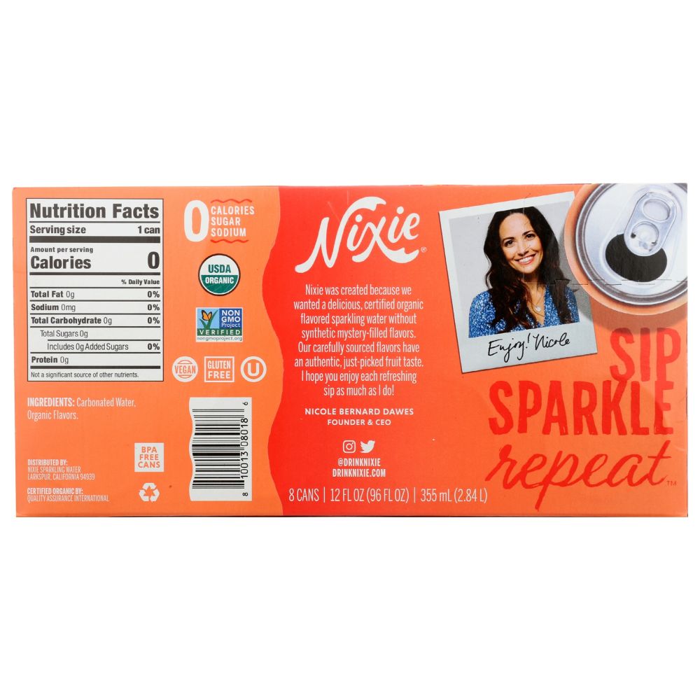 NIXIE: Water Sprk Grpfruit 8Pk, 96 fo