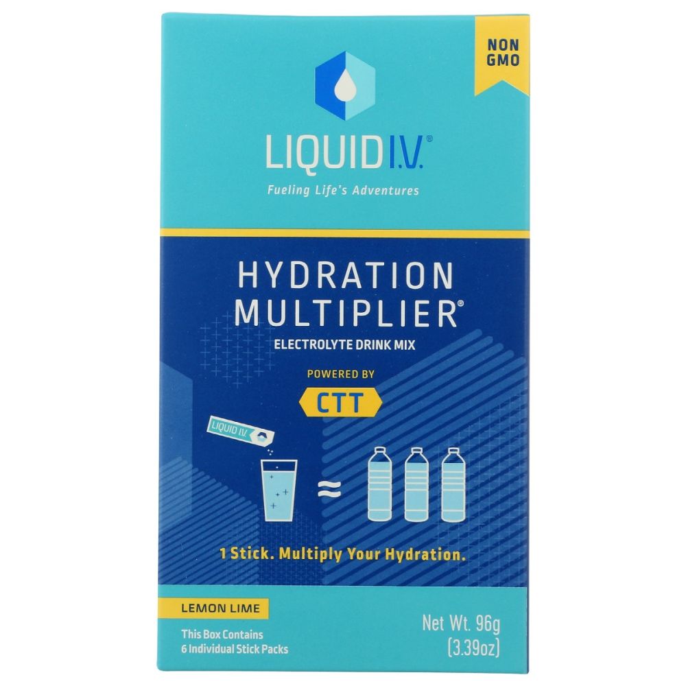 LIQUID IV: Hydration Lemon Lime 6Ct, 3.39 oz