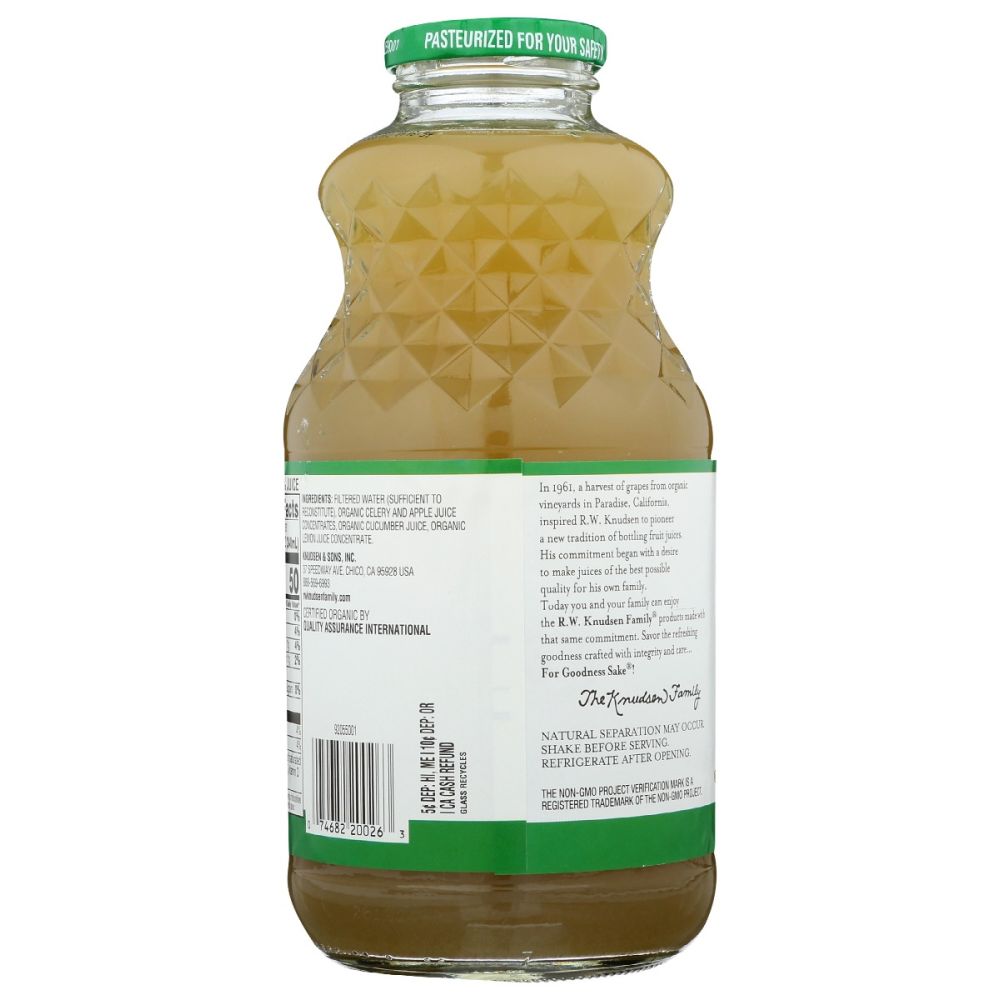 RW KNUDSEN FAMILY: Organic Celery Apple Cucumber Juice, 32 fo