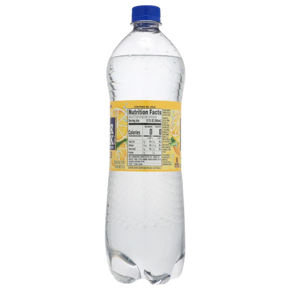 DEER PARK: Lemon Sparkling Water, 33.8 fo