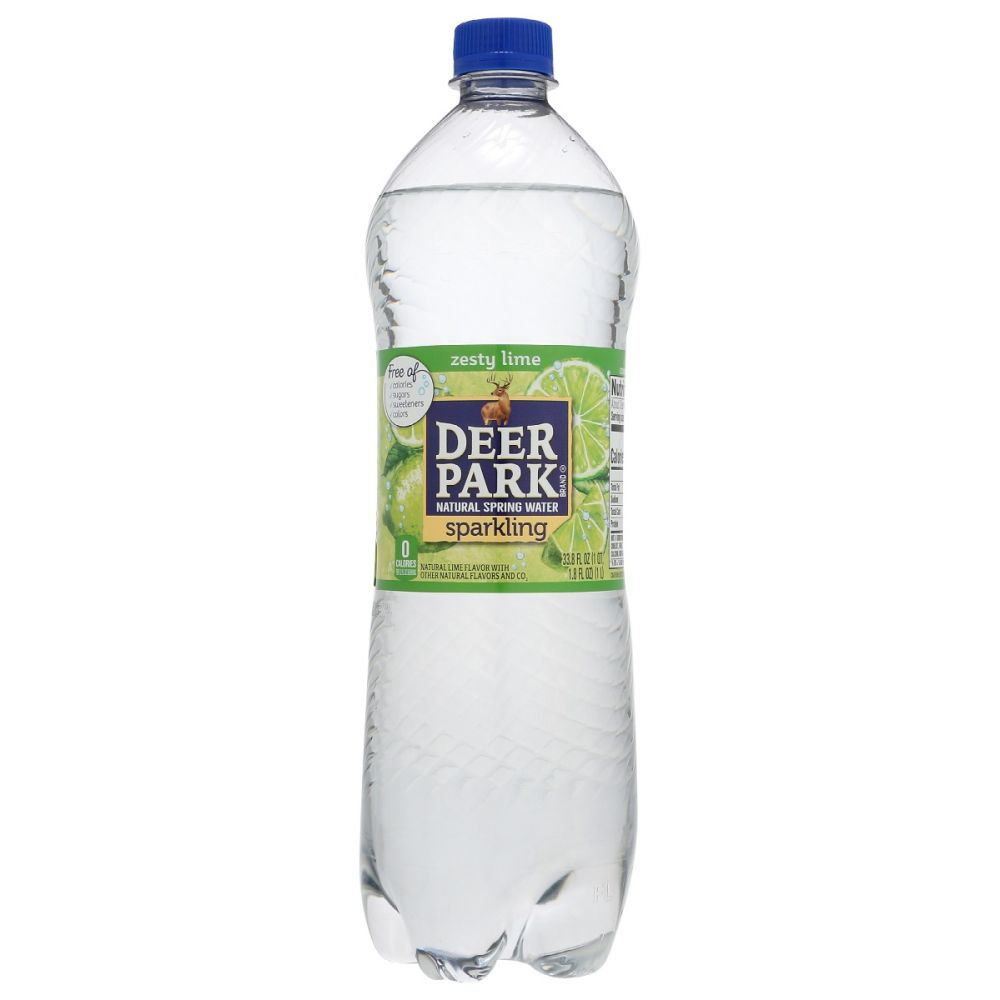 DEER PARK: Zesty Lime Sparkling Water, 33.8 fo