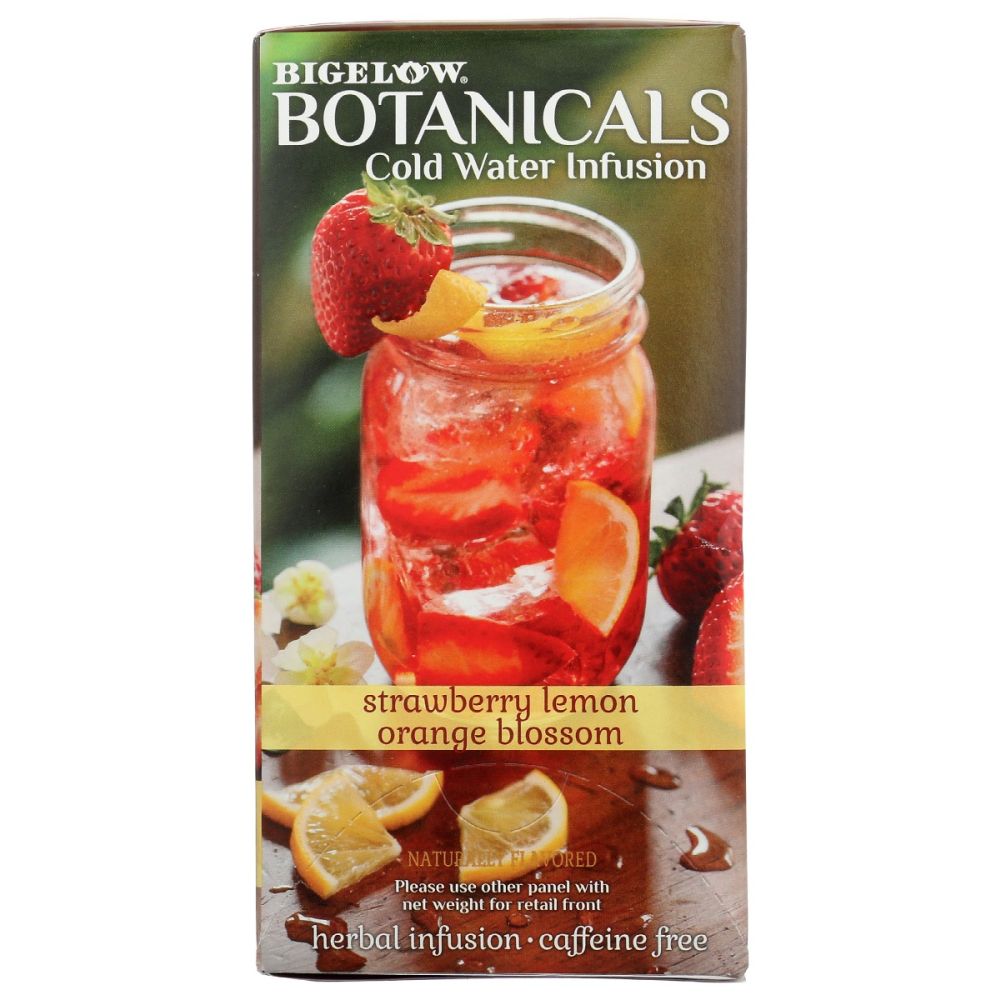 BIGELOW: Strawberry Lemon Orange Blossom Cold Water Infusion Tea, 1.23 oz