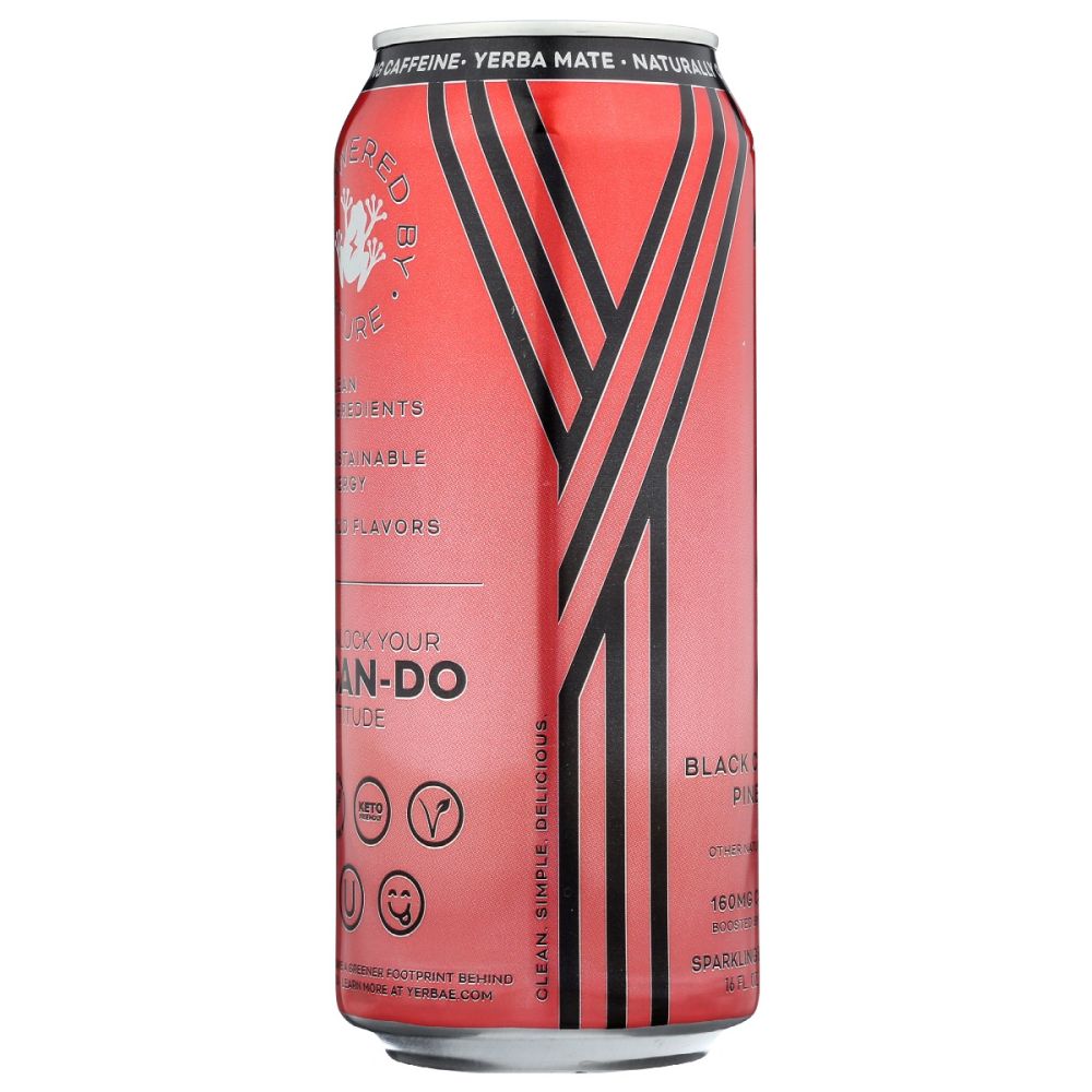 YERBAE: Black Cherry Pineapple Sparkling Water, 16 fo