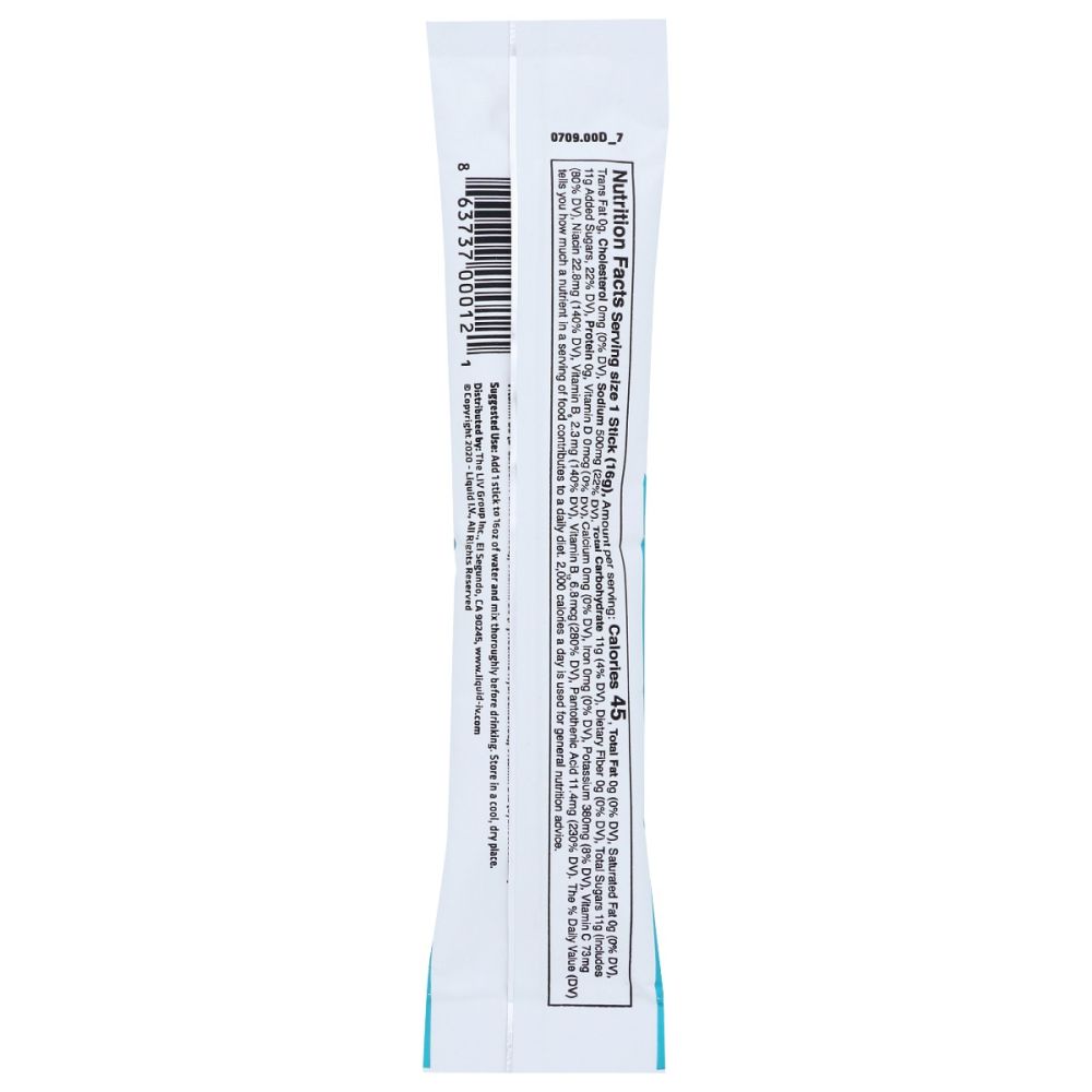 LIQUID IV: Hydration Lemon Lime Pkt, 0.56 oz