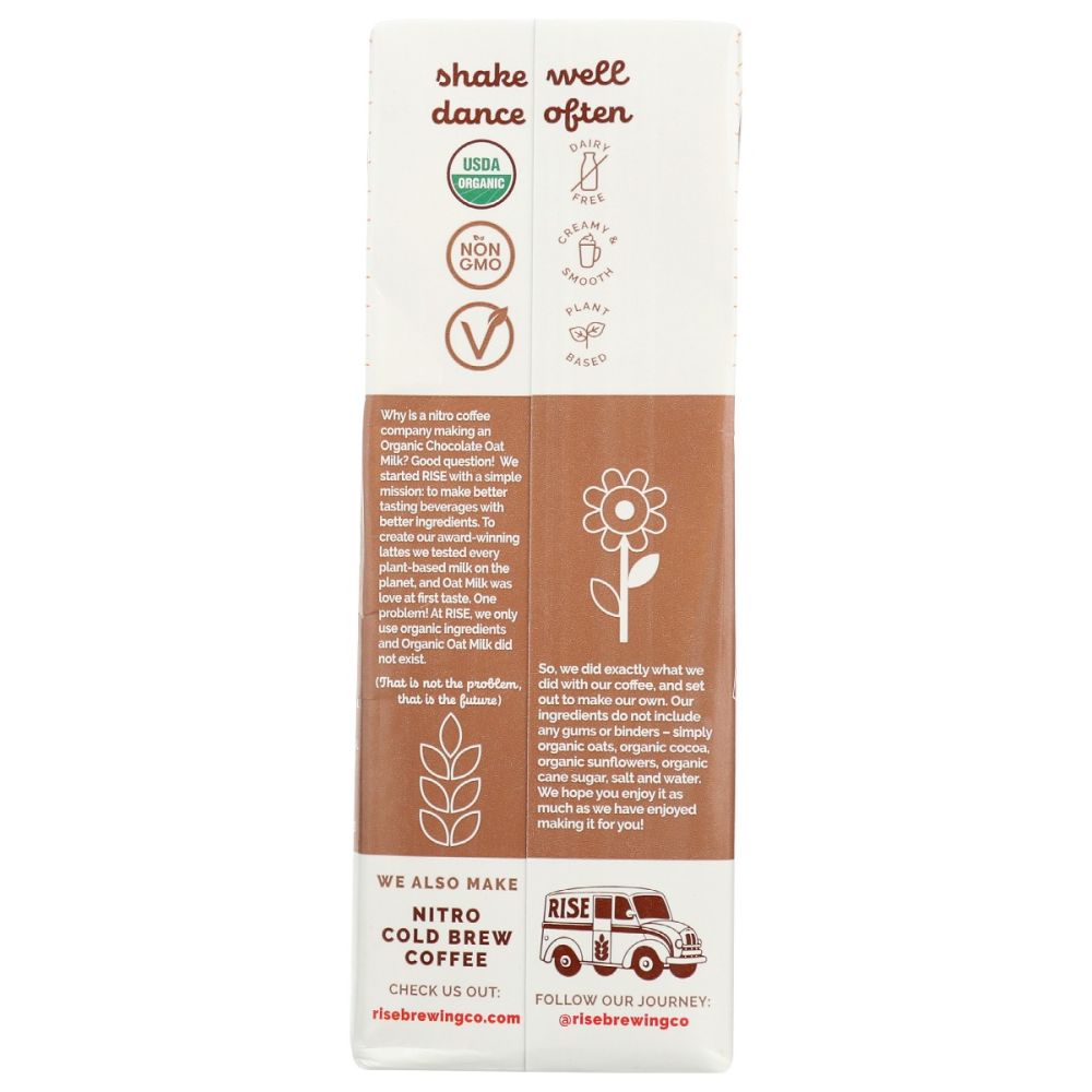 RISE BREWING CO: Organic Chocolate Oat Milk, 32 fo