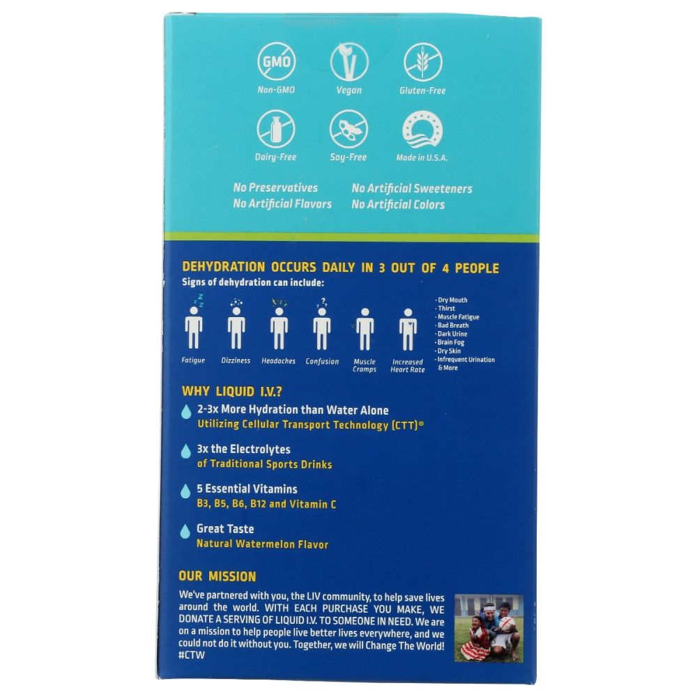 LIQUID IV: Hydration Watermelon 6Pkt, 3.39 oz