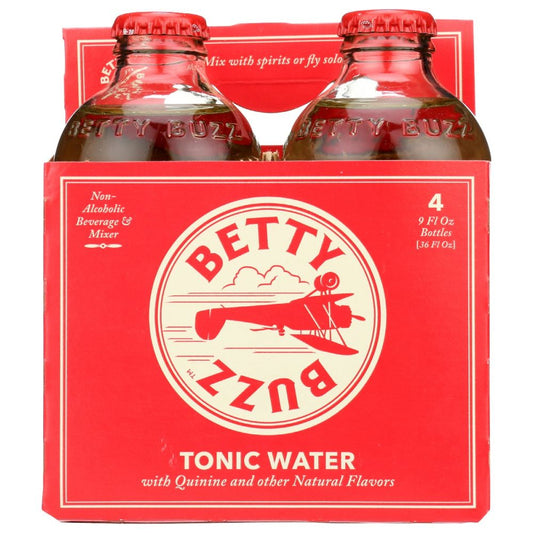 BETTY BUZZ: Tonic Water Cocktail Mixer 4 Pack, 36 fo