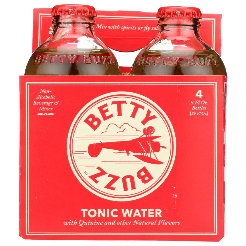 BETTY BUZZ: Tonic Water Cocktail Mixer 4 Pack, 36 fo