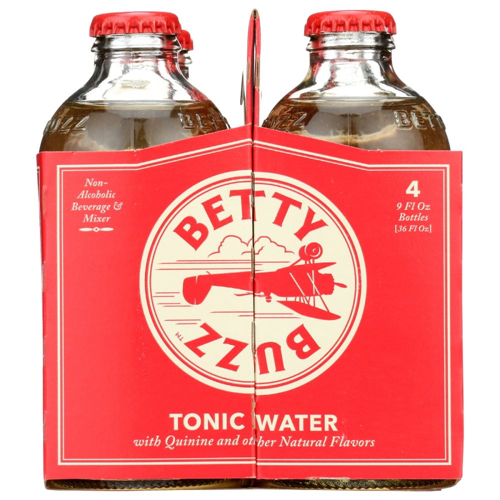 BETTY BUZZ: Tonic Water Cocktail Mixer 4 Pack, 36 fo