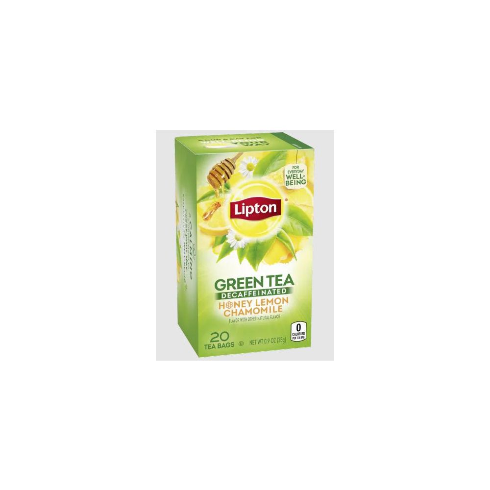 LIPTON: Green Tea Honey Lemon Decaf, 20 bg
