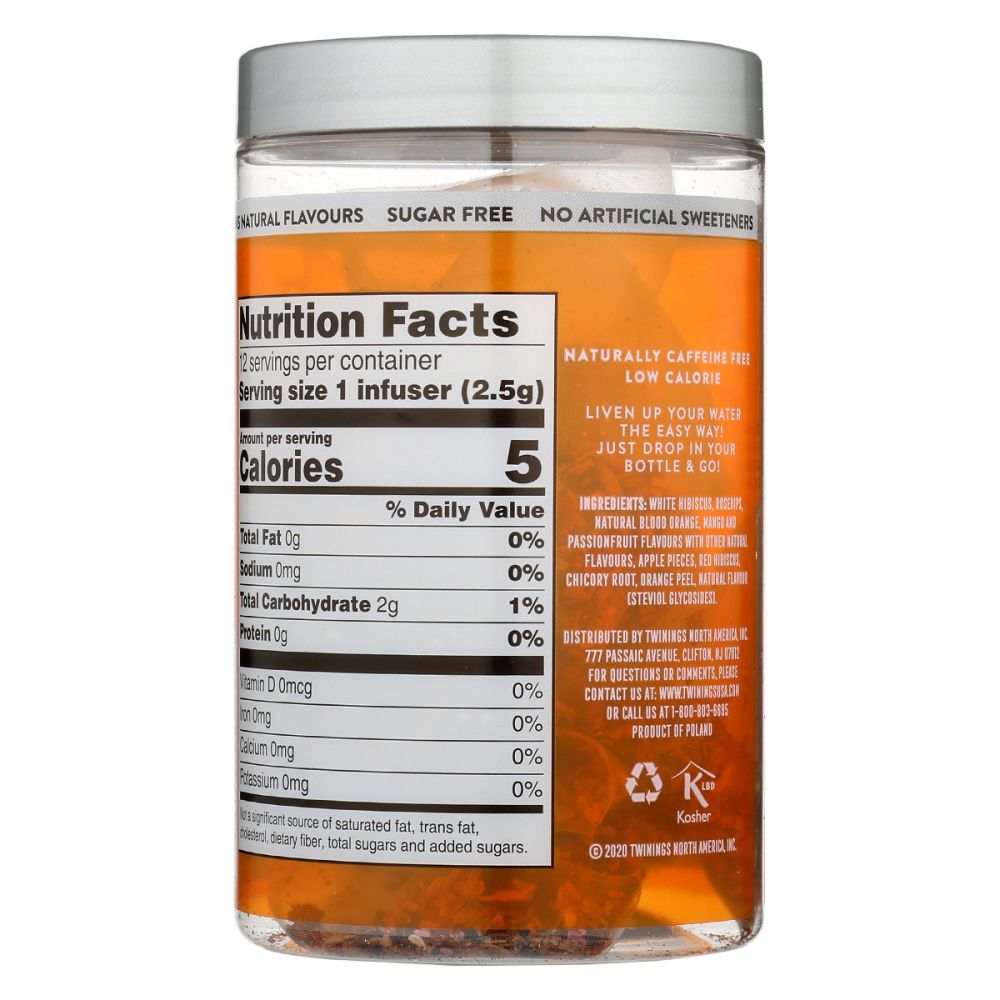 TWINING TEA: Tea Cold Nfse Mngo Psnfrt, 12 bg