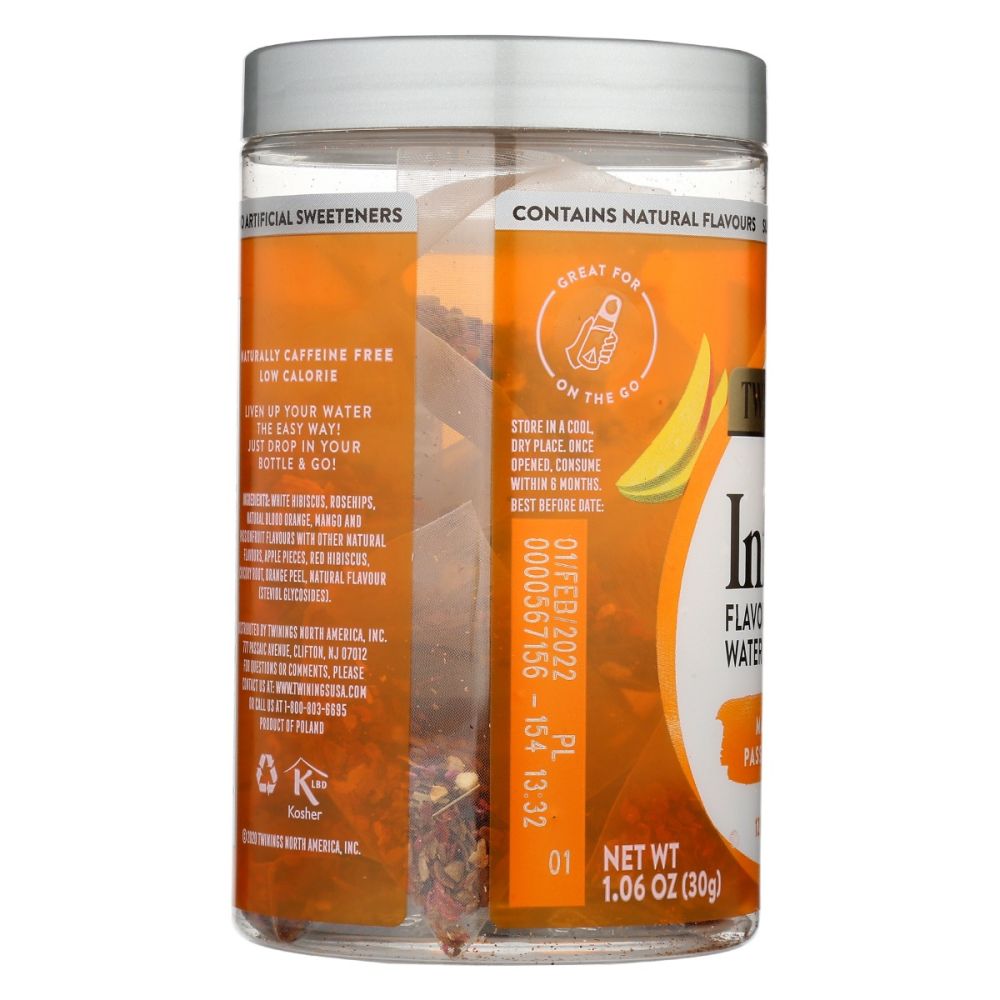 TWINING TEA: Tea Cold Nfse Mngo Psnfrt, 12 bg