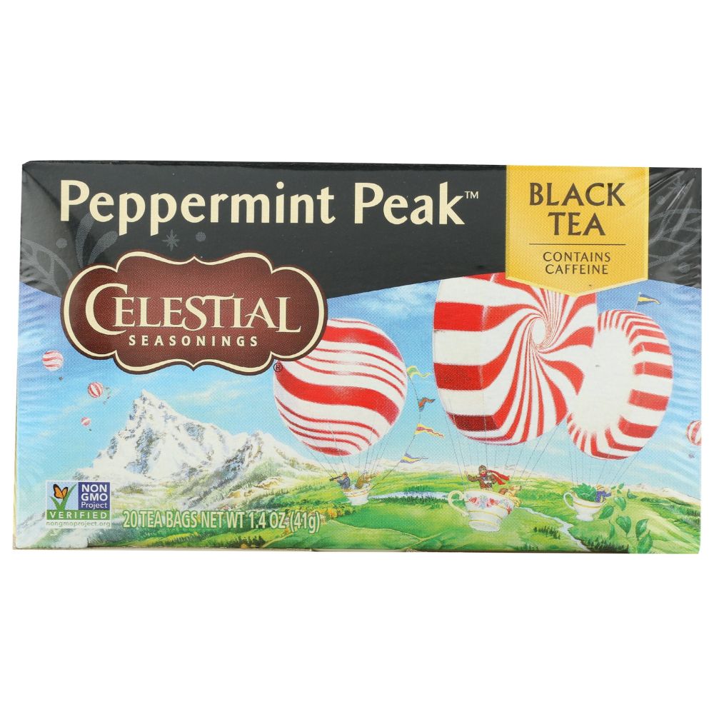 CELESTIAL SEASONINGS: Tea Black Pprmnt Peak, 20 bg