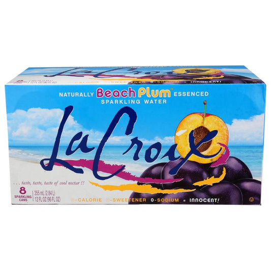 LA CROIX: Water Sprkl Beach Plm 8Pk, 96 fo