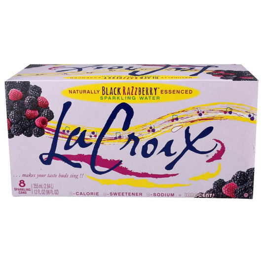 LA CROIX: Water Sprkl Blk Rasp 8Pk, 96 fo