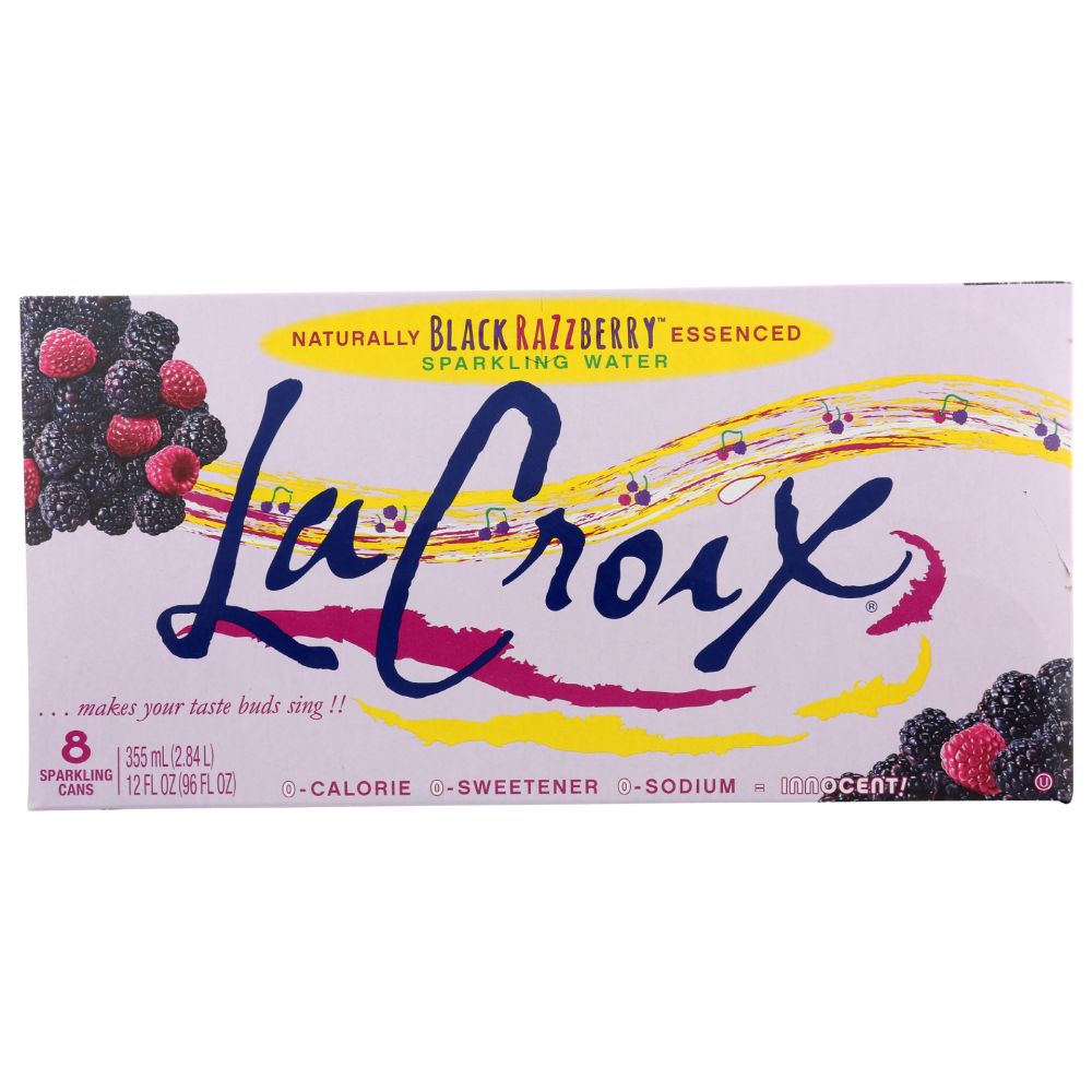 LA CROIX: Water Sprkl Blk Rasp 8Pk, 96 fo