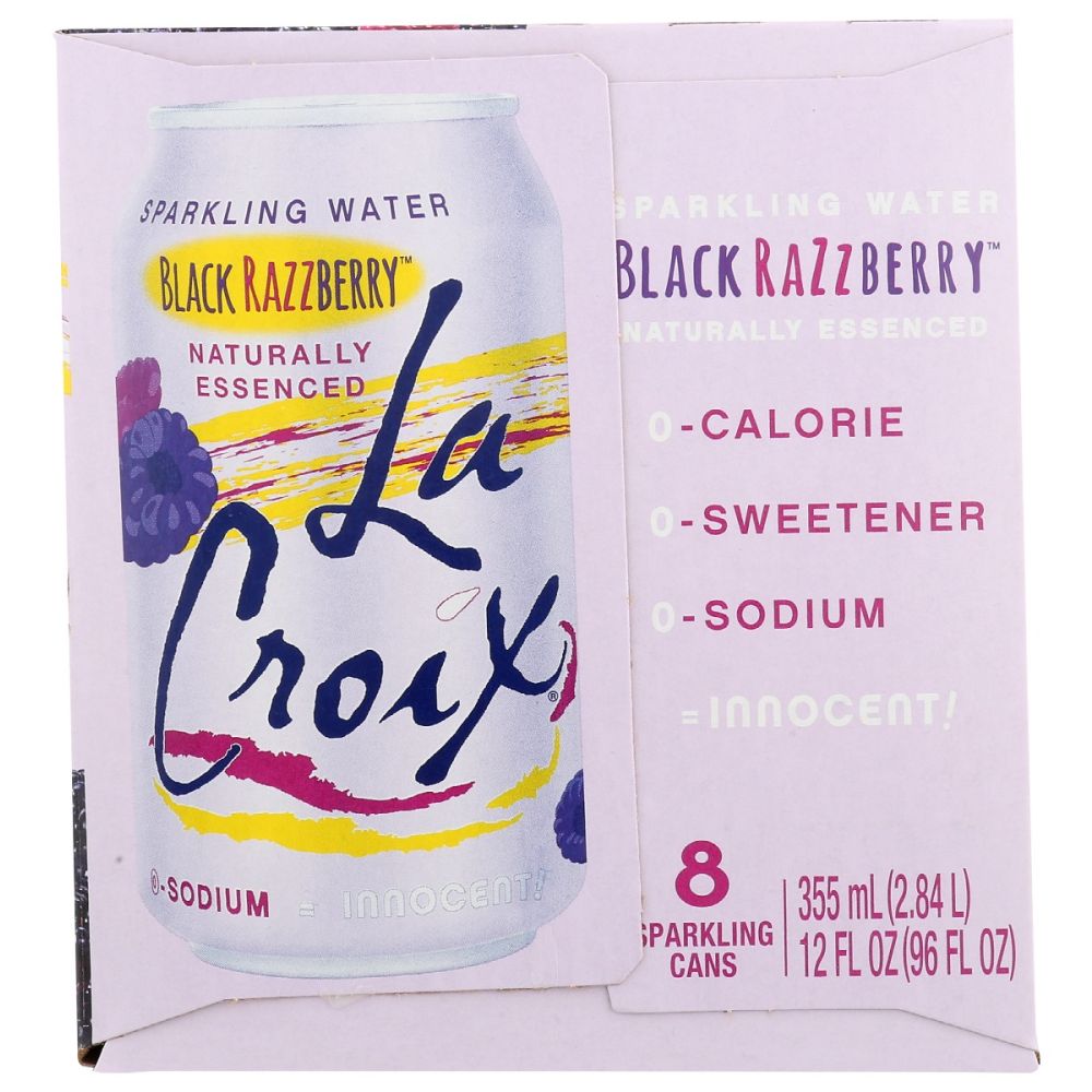 LA CROIX: Water Sprkl Blk Rasp 8Pk, 96 fo