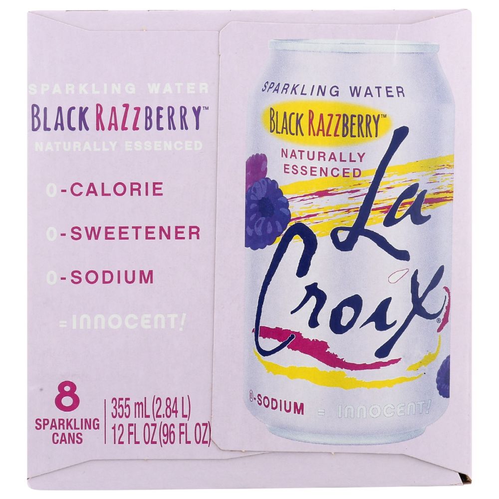 LA CROIX: Water Sprkl Blk Rasp 8Pk, 96 fo