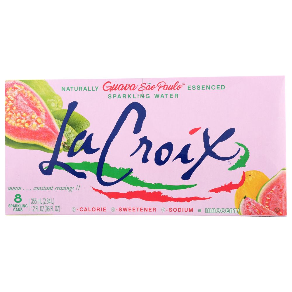 LA CROIX: Water Sprkl Guava 8Pk, 96 fo