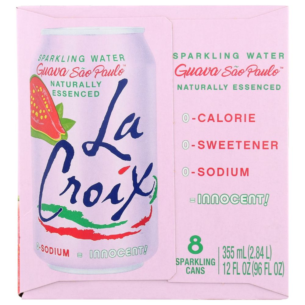 LA CROIX: Water Sprkl Guava 8Pk, 96 fo