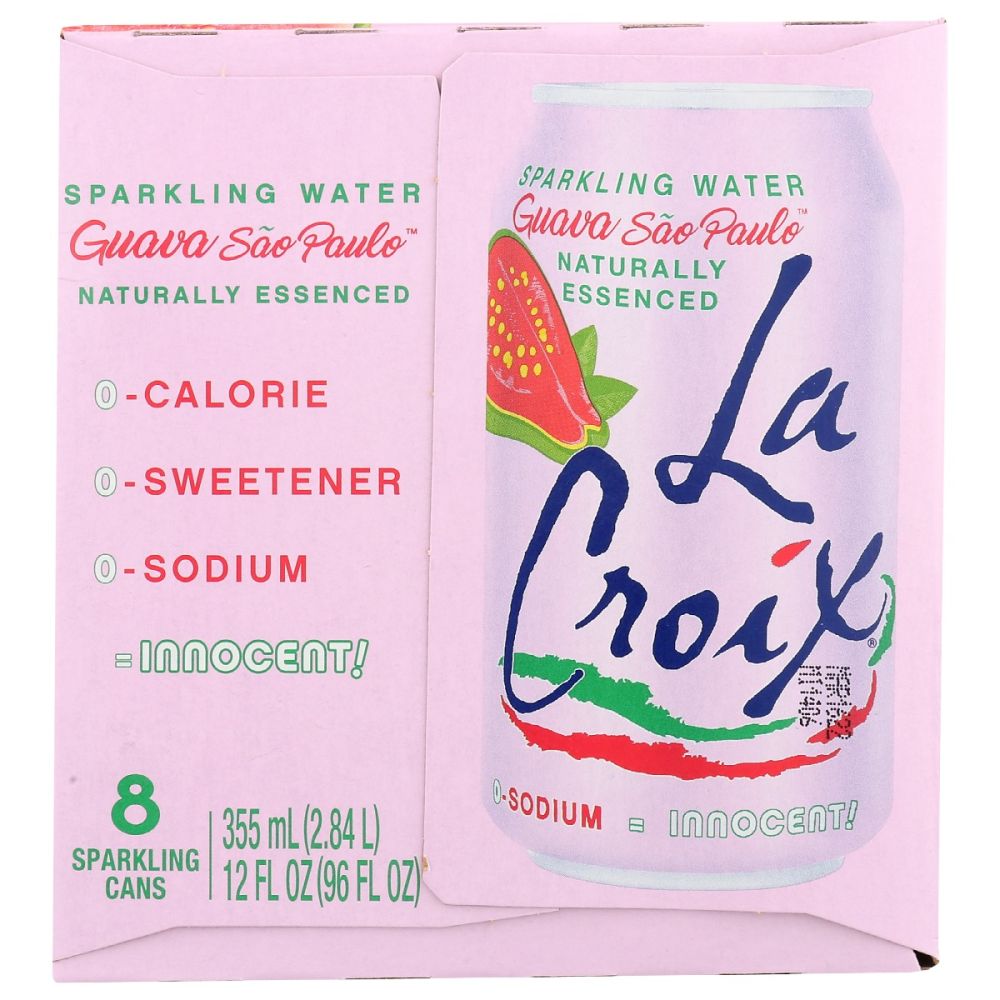 LA CROIX: Water Sprkl Guava 8Pk, 96 fo