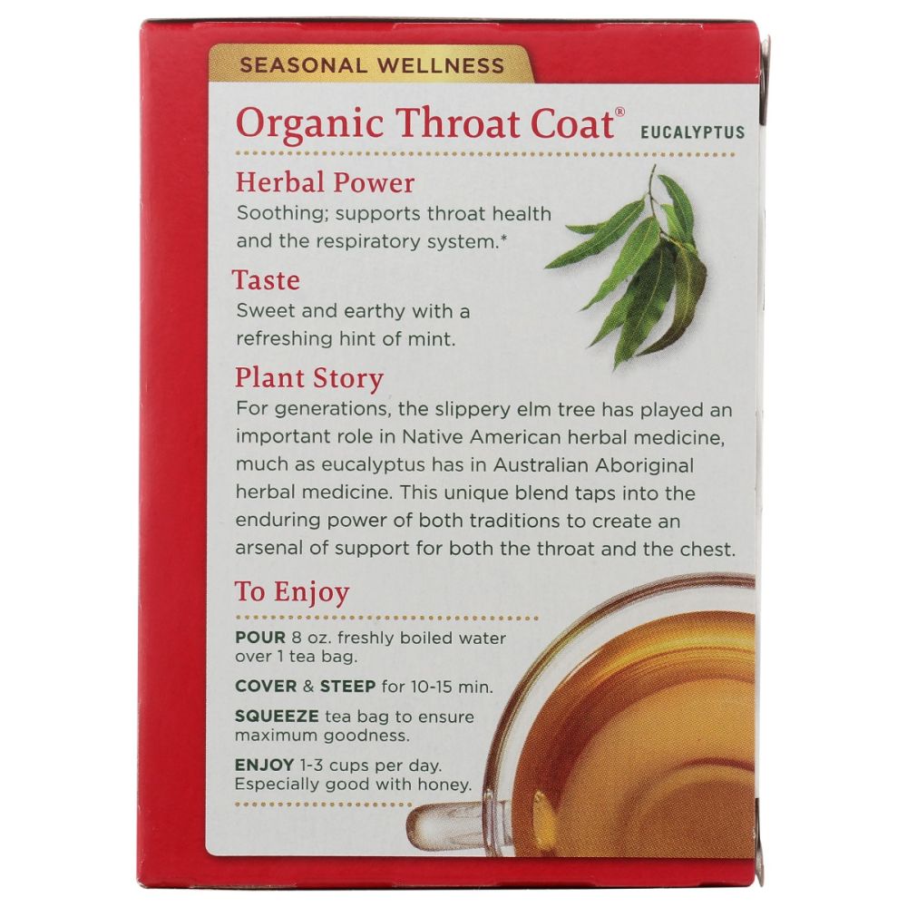 TRADITIONAL MEDICINALS: Tea Eucalyptus Thrt Coat, 16 bg