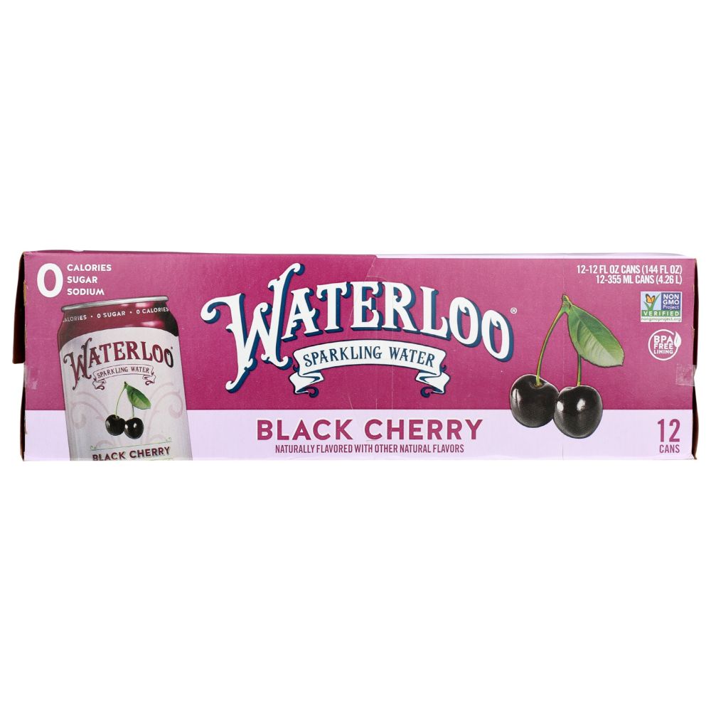 WATERLOO SPARKLING WATER: Water Sprk Blk Chrry 12Pk, 144 fo