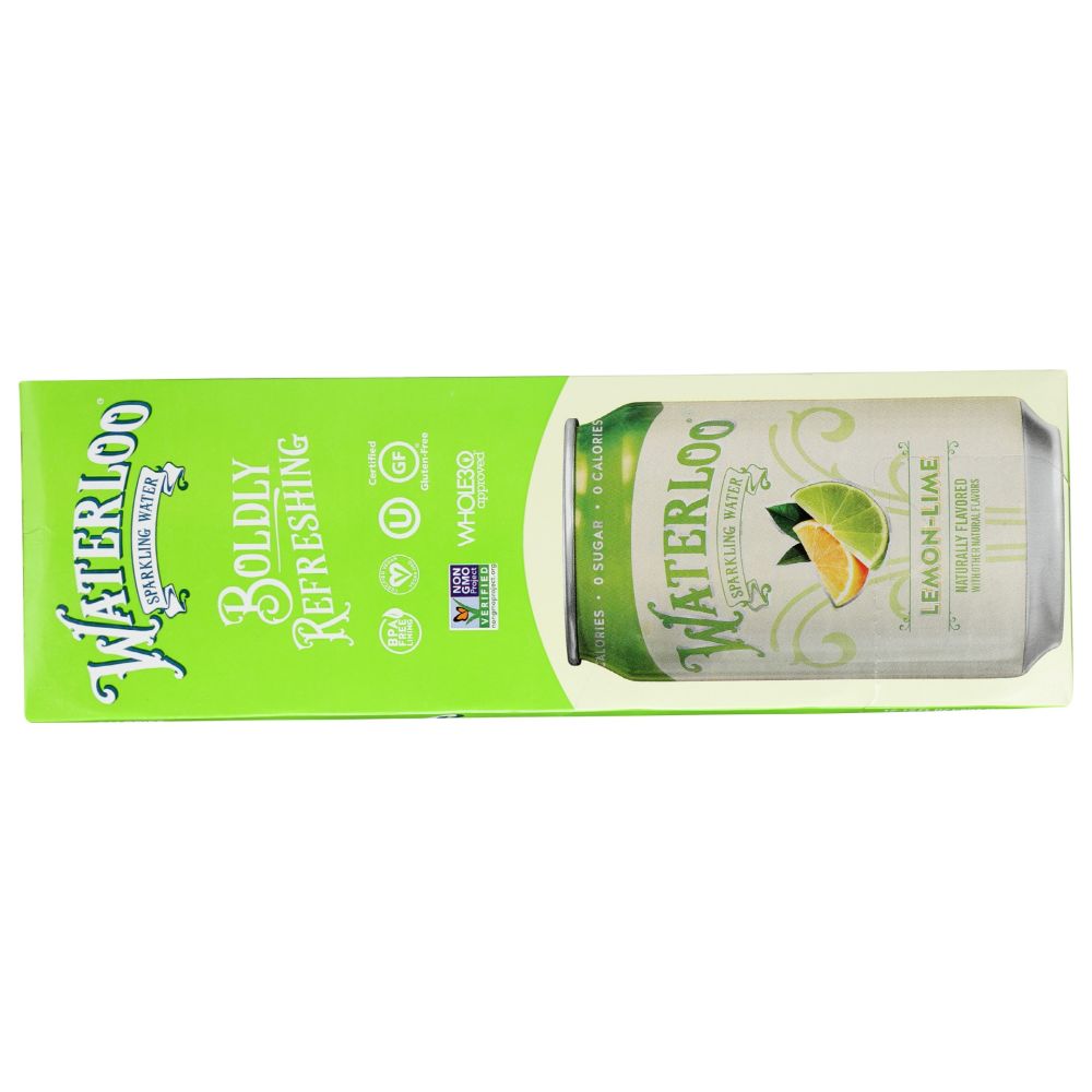 WATERLOO SPARKLING WATER: Water Sprkl Lmn Lime 12Pk, 144 fo