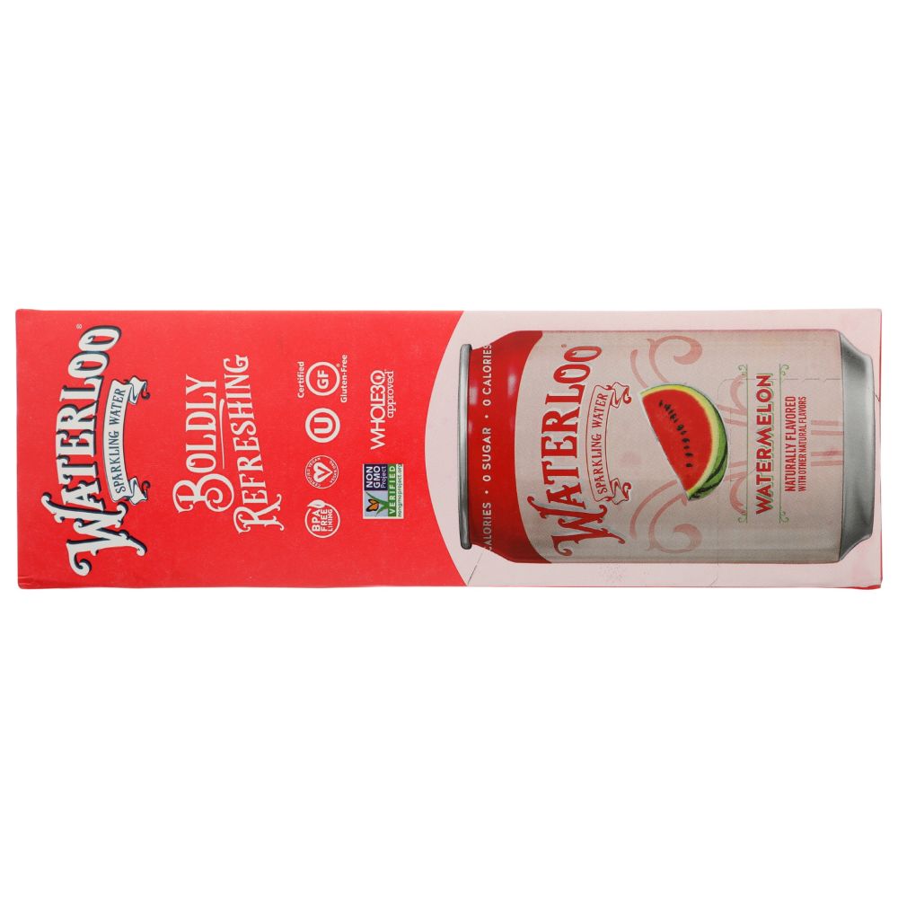 WATERLOO SPARKLING WATER: Water Sprklg Wtrmln 12Pk, 144 fo