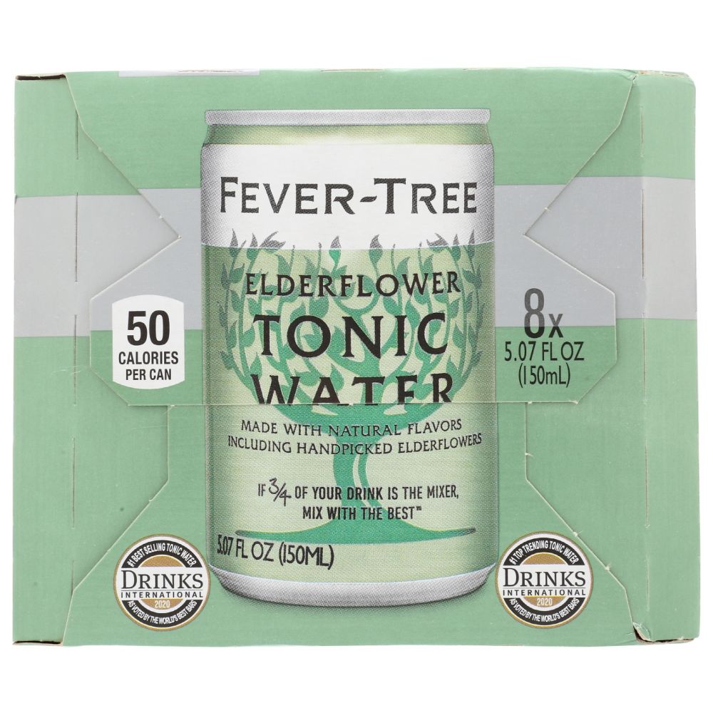 FEVER TREE: Water Tonic Elderflower, 40.56 fo