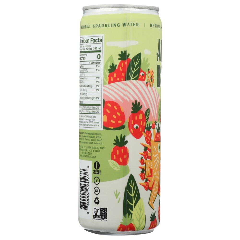 AURA BORA: Water Sprkl Basil Berry, 12 fo