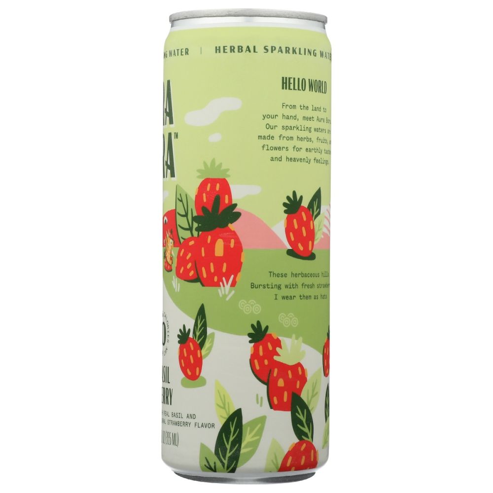 AURA BORA: Water Sprkl Basil Berry, 12 fo