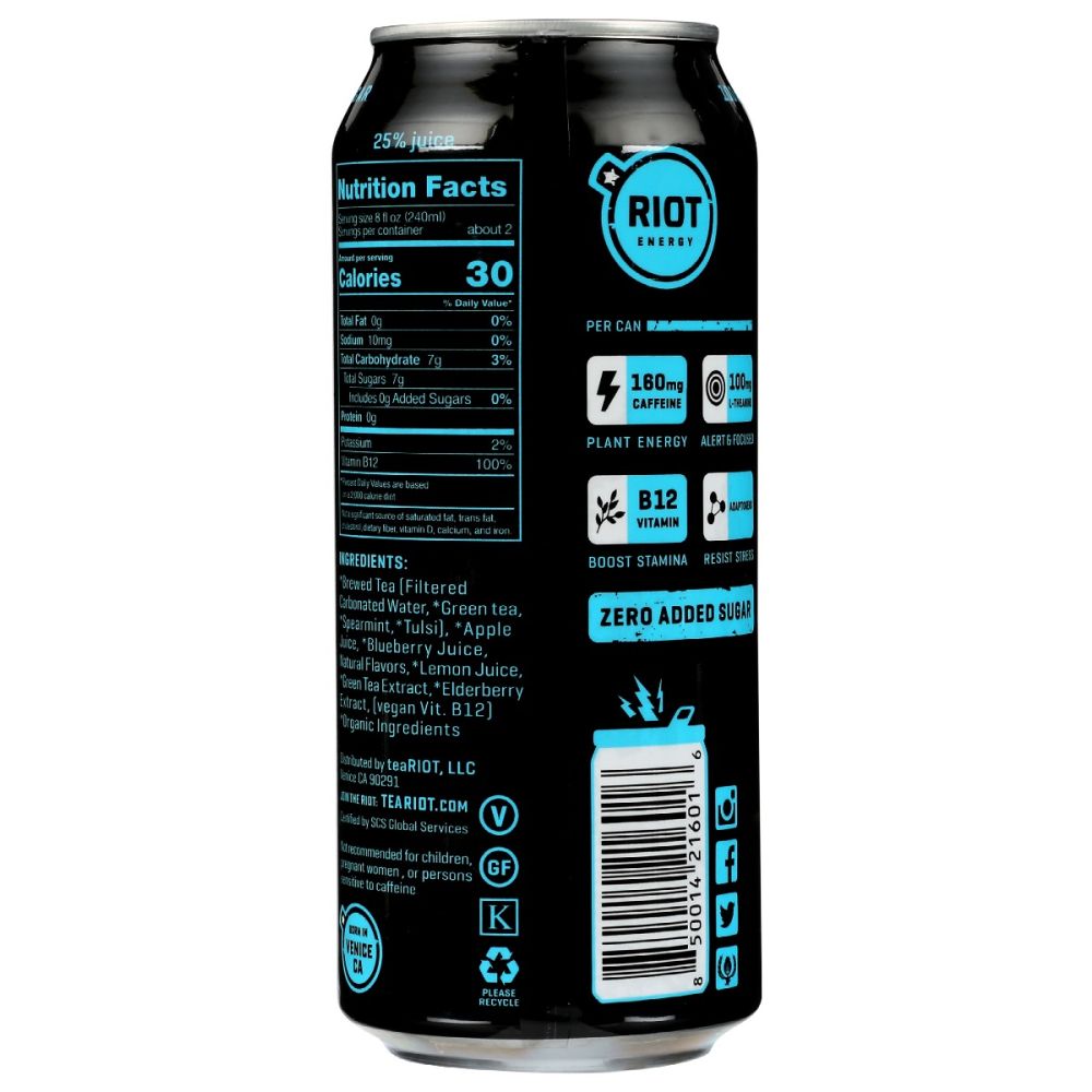 RIOT ENERGY: Drink Berry Riot Energy, 16 fo