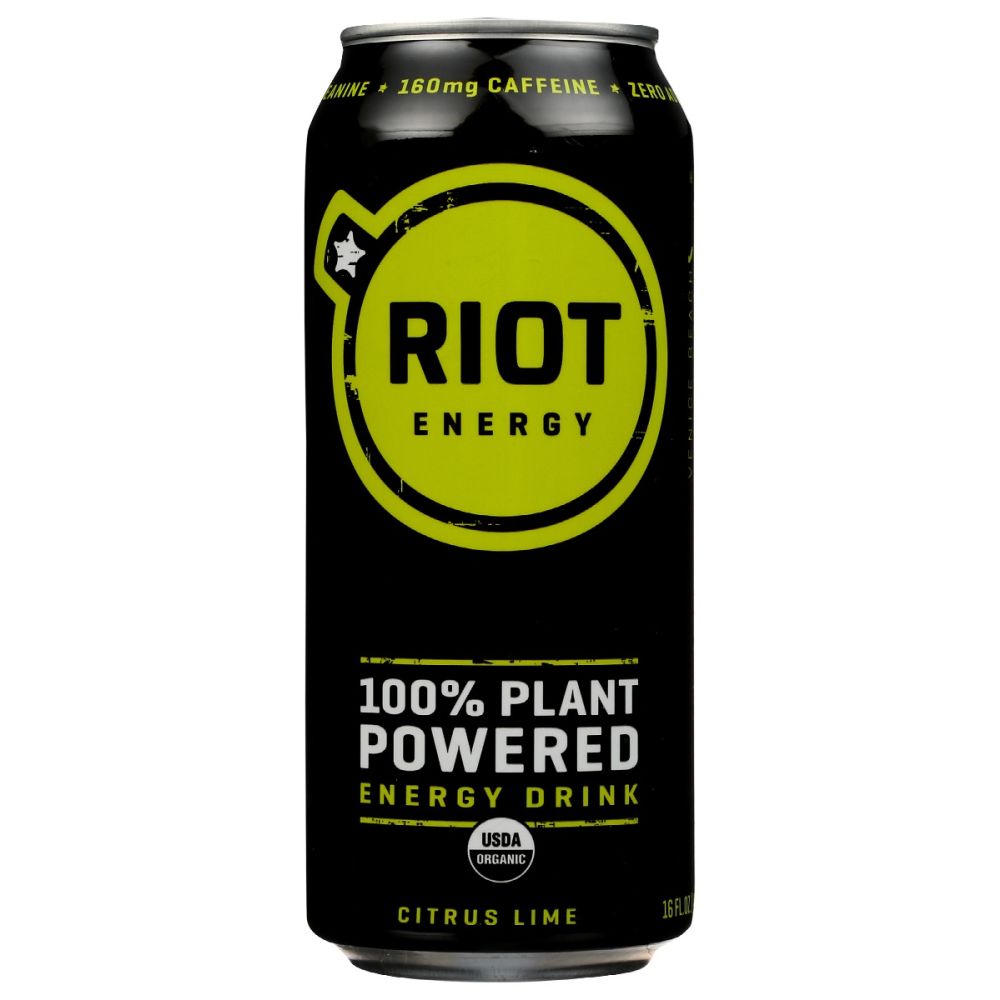 RIOT ENERGY: Drink Citrus Lime Energy, 16 fo