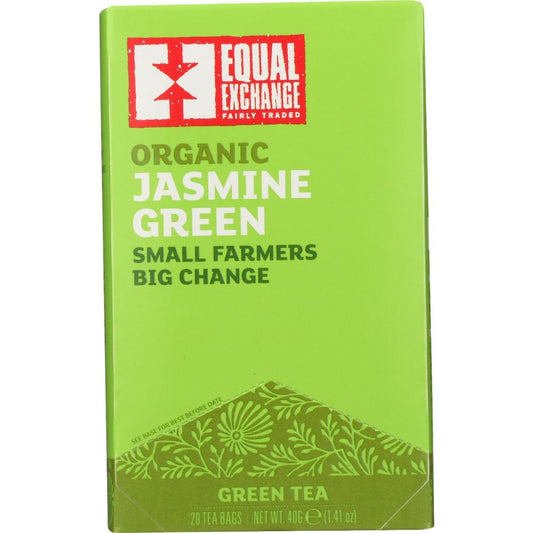 EQUAL EXCHANGE: Tea Jasmine Green Org, 20 bg