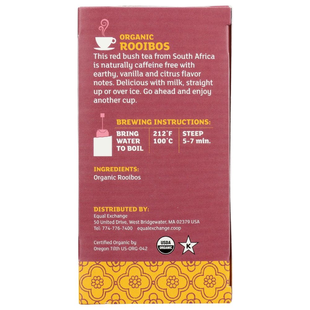 EQUAL EXCHANGE: Tea Rooibos Org, 20 bg