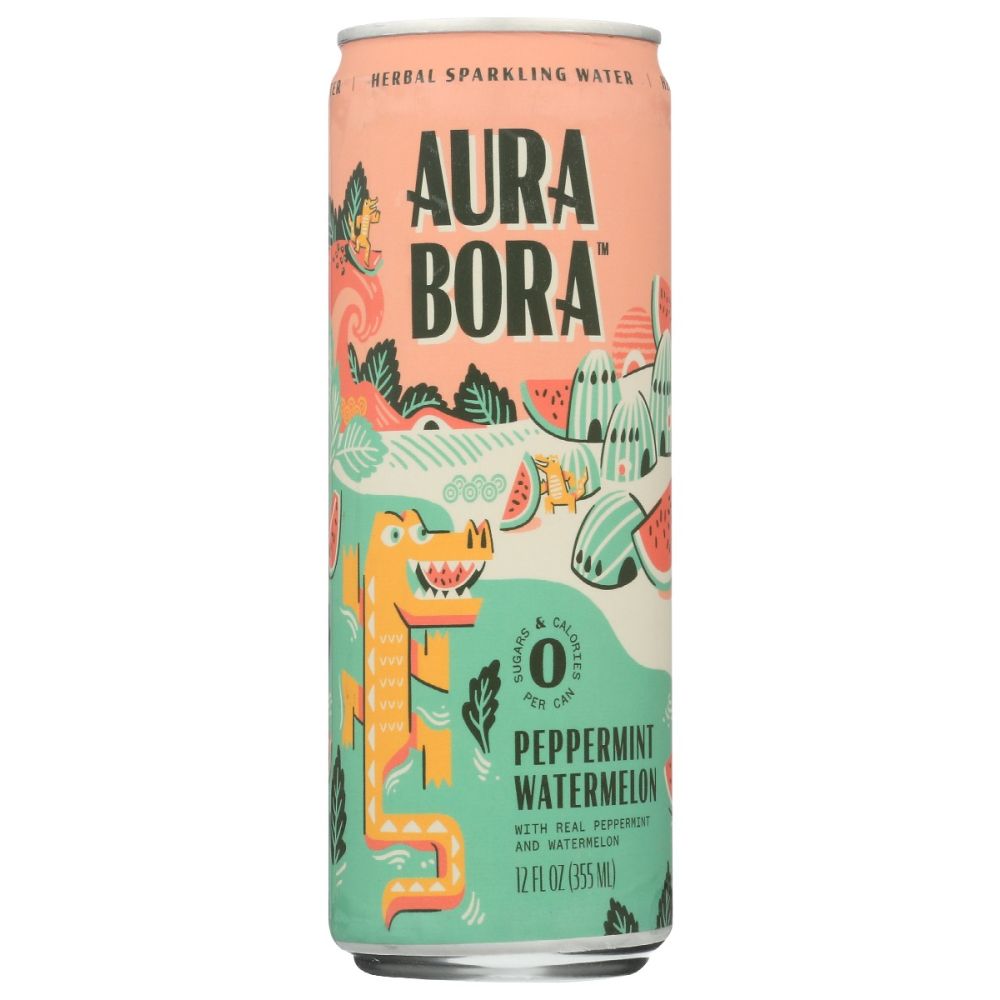 AURA BORA: Water Sprkl Watermelon, 12 fo