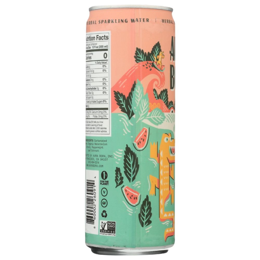 AURA BORA: Water Sprkl Watermelon, 12 fo