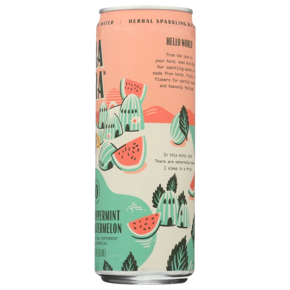 AURA BORA: Water Sprkl Watermelon, 12 fo