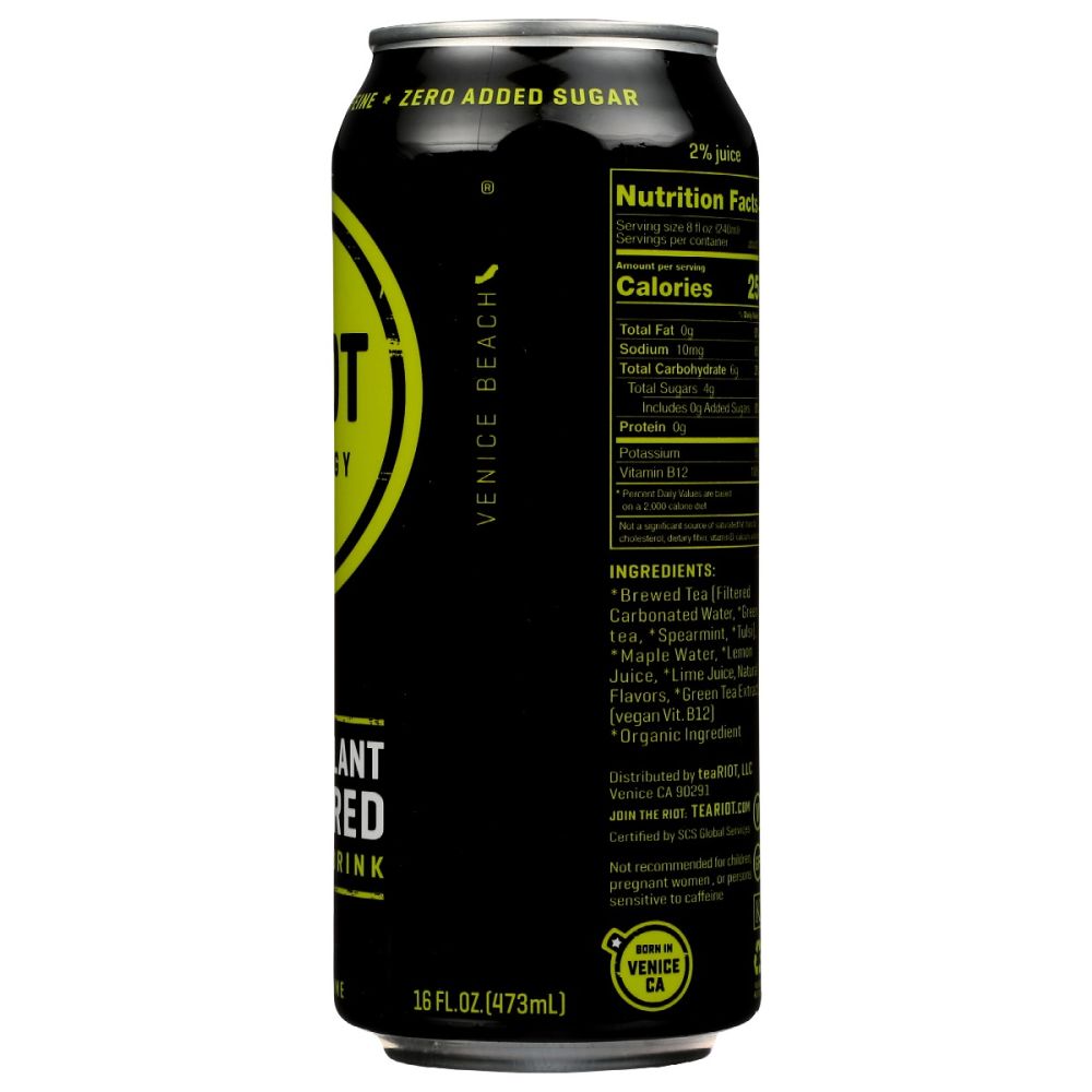 RIOT ENERGY: Drink Citrus Lime Energy, 16 fo