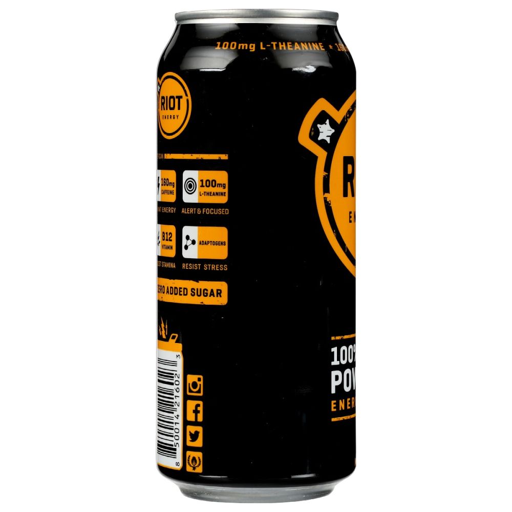 RIOT ENERGY: Drink Mango Riot Energy, 16 fo