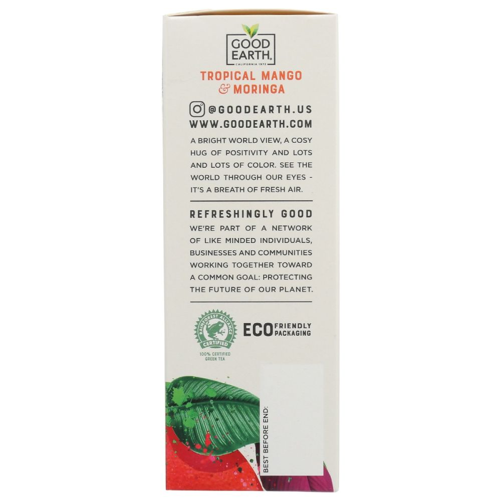 GOOD EARTH: Tea Sens Moringa Mango, 15 bg