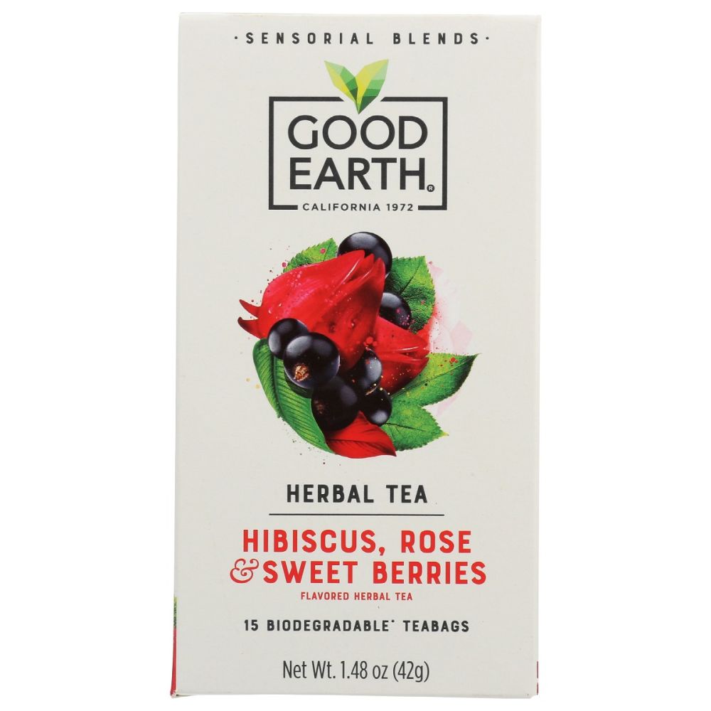 GOOD EARTH: Tea Sensorial Berry Rose, 15 bg