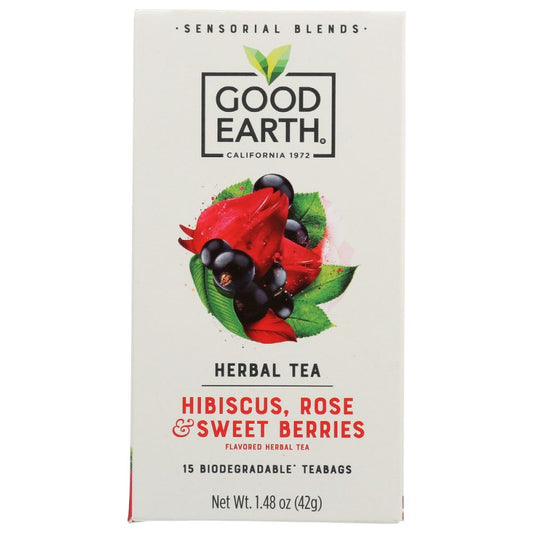 GOOD EARTH: Tea Sensorial Berry Rose, 15 bg