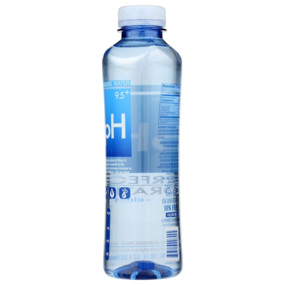 PERFECT HYDRATION: Water Alkaline Ph, 20 fo